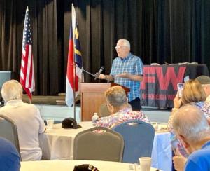 Author Frank Amoroso at the American Legion