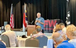 Author Frank Amoroso at the American Legion