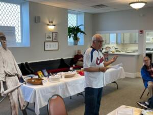 Frank Amoroso at the Temple of Israel's Men's Club in Wilmington