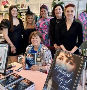 Author Donna Bunting Flake at the Lily Pulitzer store at Mayfair Town Center